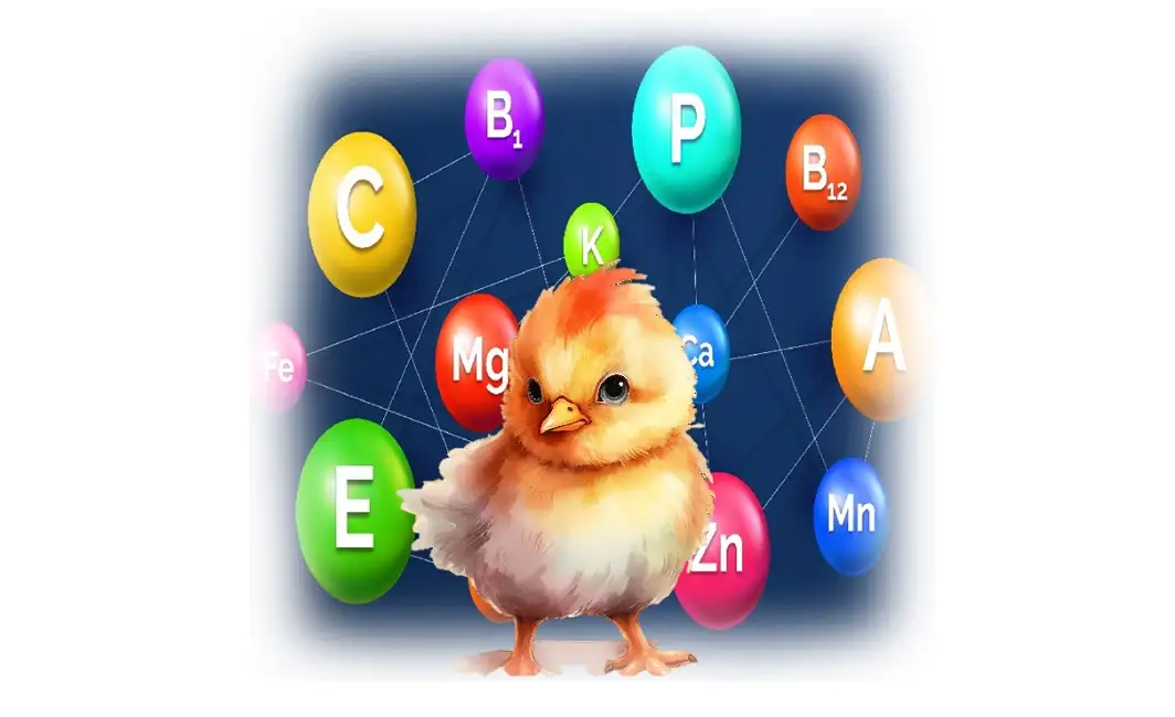 Incorporer Des Vitamines Et Des Minéraux Dans L’alimentation Des Poussin